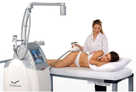 S&eacute;ance d'ultrashape V3 pour &eacute;liminer la culotte de cheval (liposucion sans chirurgie)